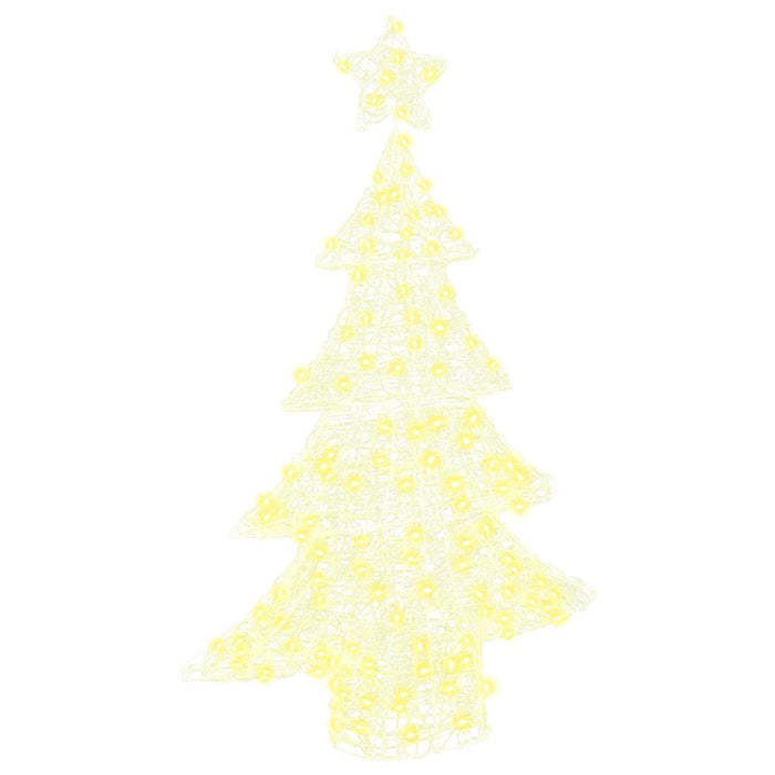 Brad de Crăciun cu 100 LED Alb cald 120 cm Acril - WALTI WALTI