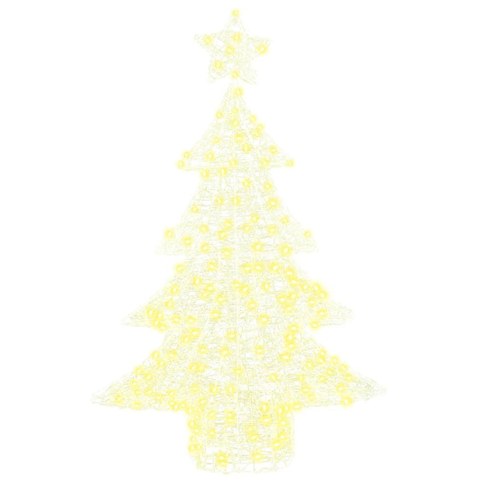 Brad de Crăciun cu 100 LED Alb cald 120 cm Acril - WALTI WALTI