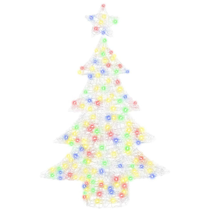 Brad de Crăciun cu 100 LED Multicolour 120 cm Acril - WALTI WALTI