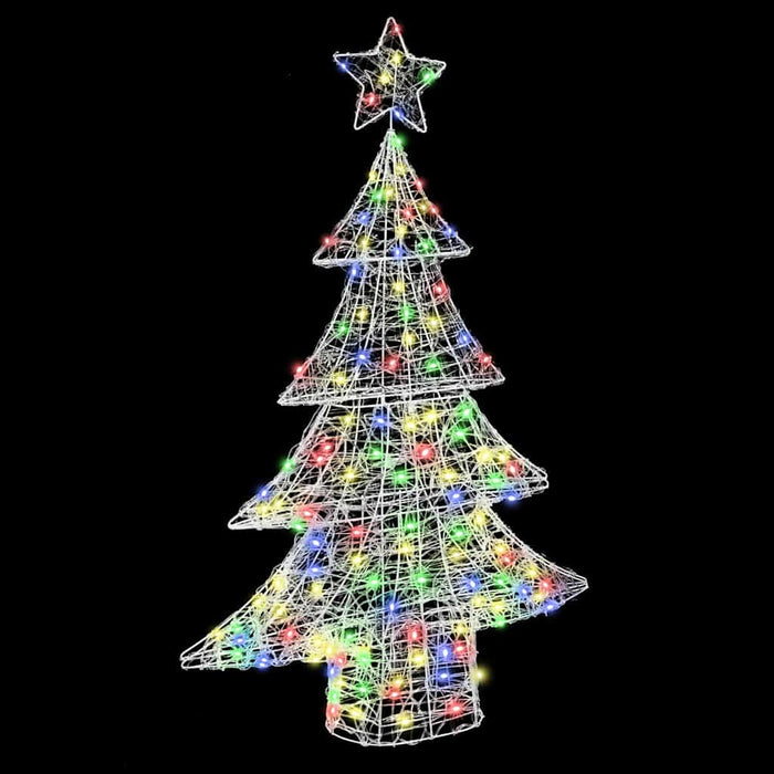 Brad de Crăciun cu 100 LED Multicolour 120 cm Acril - WALTI WALTI