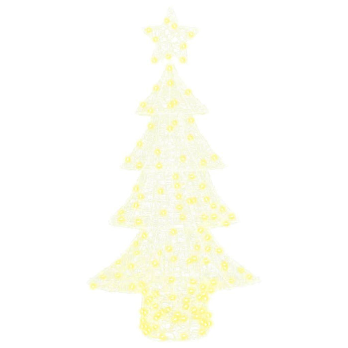 Brad de Crăciun cu 160 LED Alb cald 150 cm Acril - WALTI WALTI