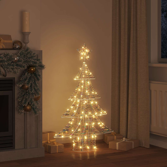 Brad de Crăciun cu 120 LED Alb cald 120,5 cm PET - WALTI WALTI