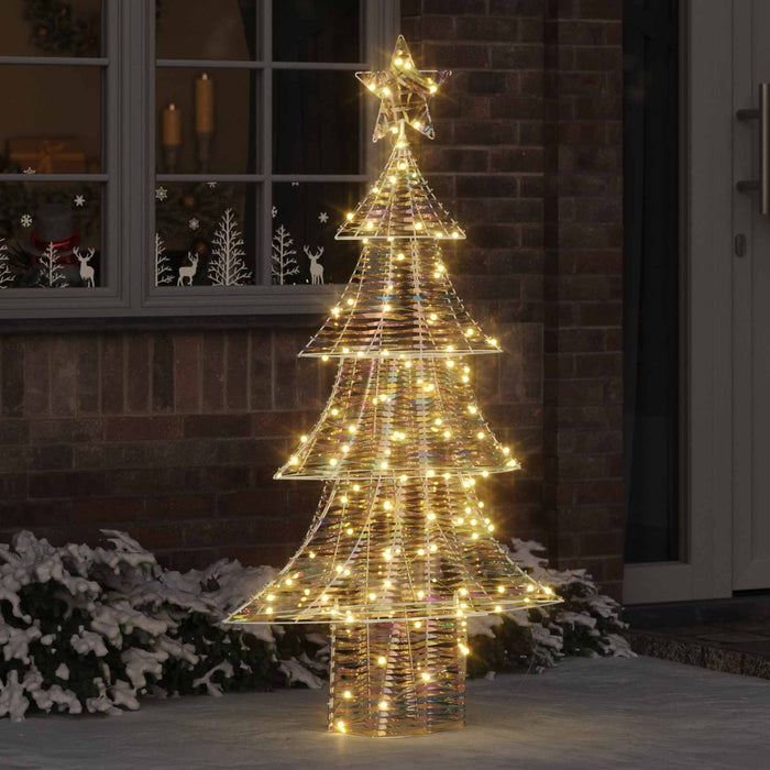 Brad de Crăciun cu 160 LED Alb cald 150 cm PET - WALTI WALTI