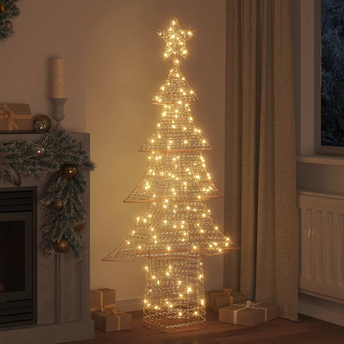 Brad de Crăciun cu 240 LED Alb cald 181 cm PET - WALTI WALTI