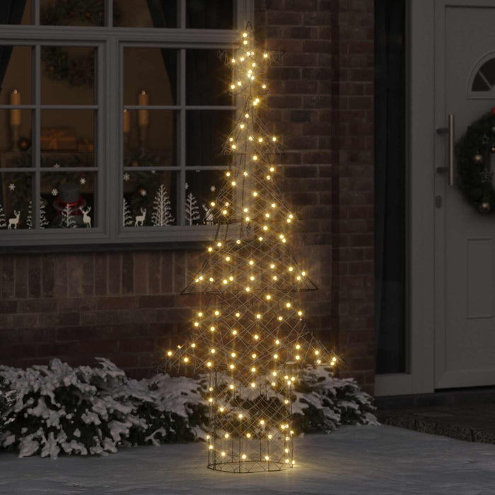 Brad de Crăciun cu 240 LED Alb cald 180 cm Ratan WALTI