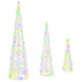Brad de Crăciun 3 pcs Multicolour 20 x 20 x 80 cm Acril - WALTI WALTI