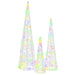 Brad de Crăciun 3 pcs Multicolour 20 x 20 x 80 cm Acril - WALTI WALTI