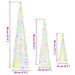 Brad de Crăciun 3 pcs Multicolour 20 x 20 x 80 cm Acril - WALTI WALTI