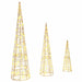 Brad de Crăciun cu 90 LED 3 pcs Alb cald 40 cm 60 cm 80 cm PET - WALTI WALTI