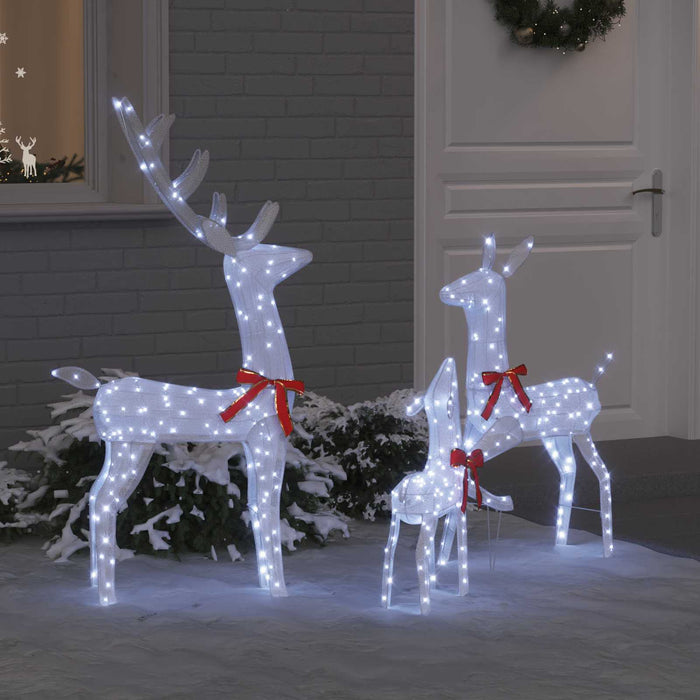 Familia Renilor 3 pcs Alb rece 68 x 26 x 127 cm țesătură - WALTI WALTI