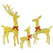 Familia Renilor 3 pcs Alb cald 68 x 26 x 127 cm țesătură - WALTI WALTI