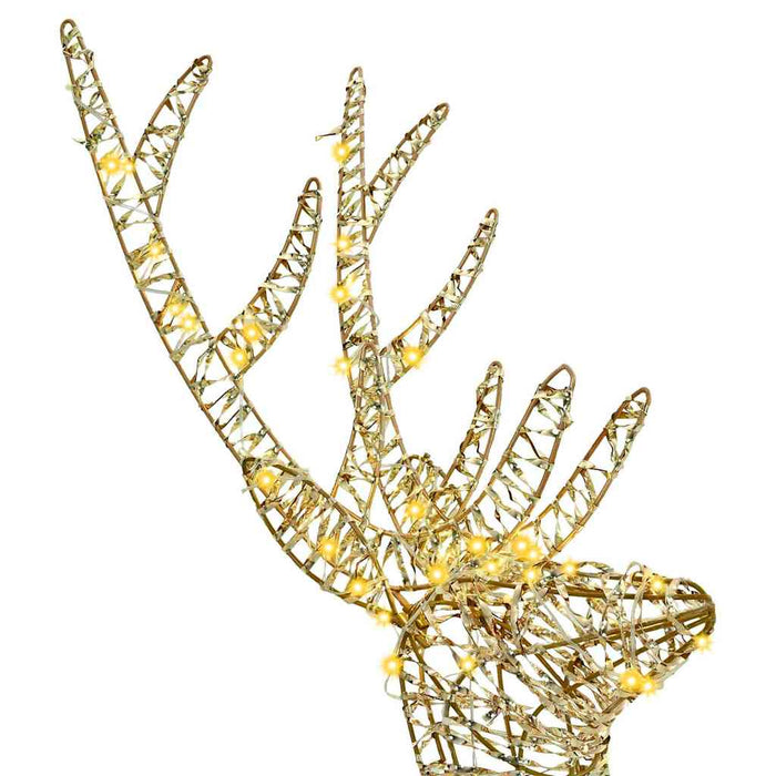 Ren 3D 140 LED-uri Alb cald 128 cm PET WALTI