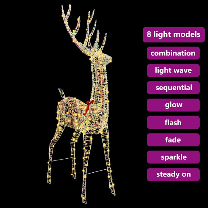 Ren 3D 250 LED-uri Alb cald 96 x 40 x 180 cm PET - WALTI WALTI