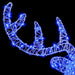Cap de ren cu 140 LED albastru 68 x 36,5 x 62,5 cm Acril - WALTI WALTI