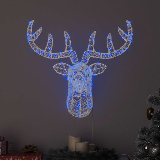 Cap de ren cu 140 LED albastru 68 x 36,5 x 62,5 cm Acril - WALTI WALTI