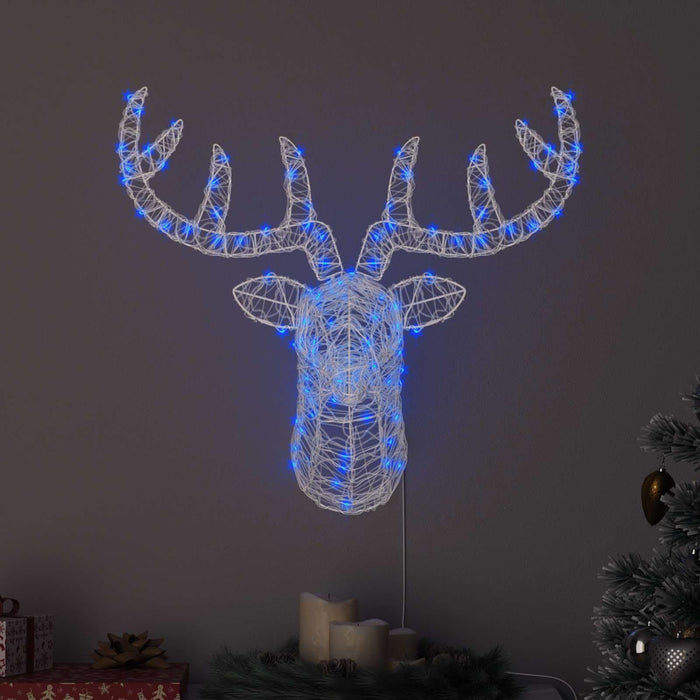 Cap de ren cu 140 LED albastru 68 x 36,5 x 62,5 cm Acril - WALTI WALTI