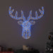 Cap de ren cu 140 LED albastru 68 x 36,5 x 62,5 cm Acril - WALTI WALTI