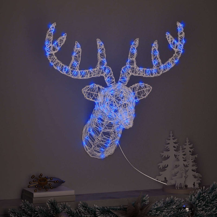 Cap de ren cu 140 LED albastru 68 x 36,5 x 62,5 cm Acril - WALTI WALTI