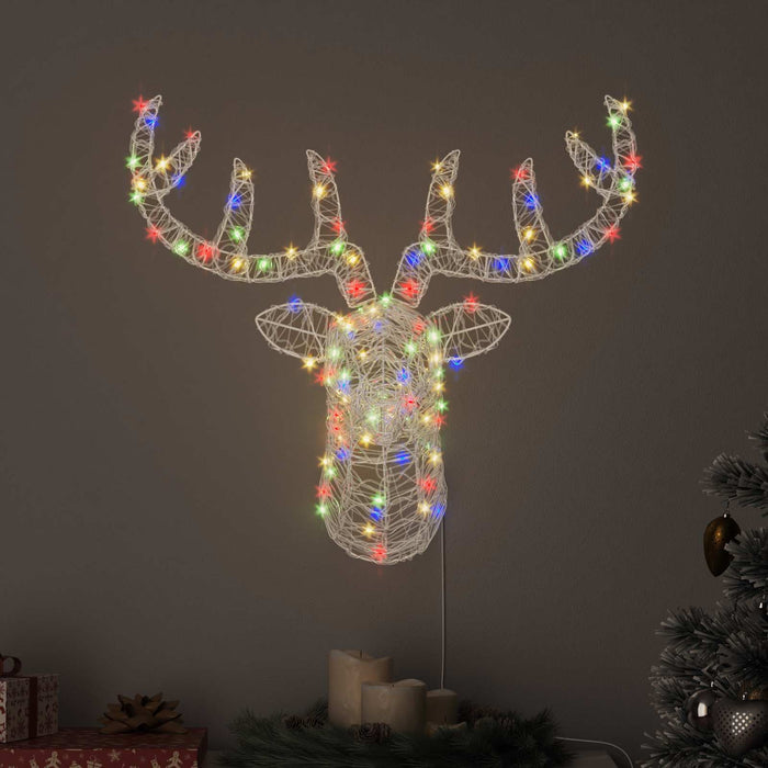 Cap de ren cu 140 LED colorat 68 x 36,5 x 62,5 cm Acril - WALTI WALTI