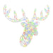 Cap de ren cu 140 LED colorat 68 x 36,5 x 62,5 cm Acril - WALTI WALTI