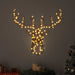Sanie cu ren cu 140 LED Alb cald 68 x 36,5 x 62,5 cm Ratan - WALTI WALTI