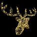 Sanie cu ren cu 140 LED Alb cald 68 x 36,5 x 62,5 cm Ratan - WALTI WALTI