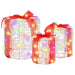 Decorație cutie de cadou 3 pcs colorat 20 x 20 x 21 cm Acril - WALTI WALTI