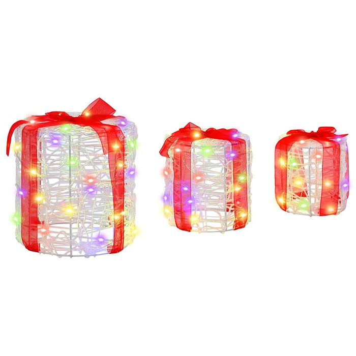 Decorație cutie de cadou 3 pcs colorat 20 x 20 x 21 cm Acril - WALTI WALTI