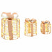 Decorațiune Cutie Cadou 3 pcs Alb cald 20 x 20 x 20 cm PET - WALTI WALTI