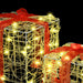 Cutie cadou cu 60 LED 3 pcs Alb cald 20 x 20 x 20 cm Acril - WALTI WALTI