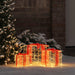 Cutie cadou cu 60 LED 3 pcs Alb cald 20 x 20 x 20 cm Acril - WALTI WALTI