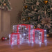 Cutie cadou cu 60 LED 3 pcs Alb rece 20 x 20 x 20 cm Acril - WALTI WALTI