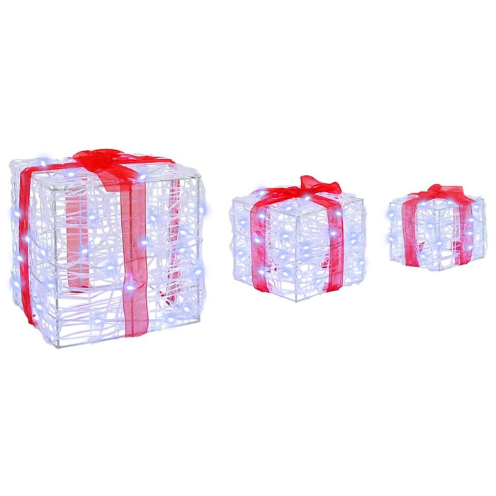 Cutie cadou cu 60 LED 3 pcs Alb rece 20 x 20 x 20 cm Acril - WALTI WALTI