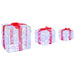 Cutie cadou cu 60 LED 3 pcs Alb rece 20 x 20 x 20 cm Acril - WALTI WALTI