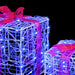 Cutie cadou cu 60 LED 3 pcs albastru 20 x 20 x 20 cm Acril - WALTI WALTI