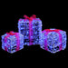 Cutie cadou cu 60 LED 3 pcs albastru 20 x 20 x 20 cm Acril - WALTI WALTI