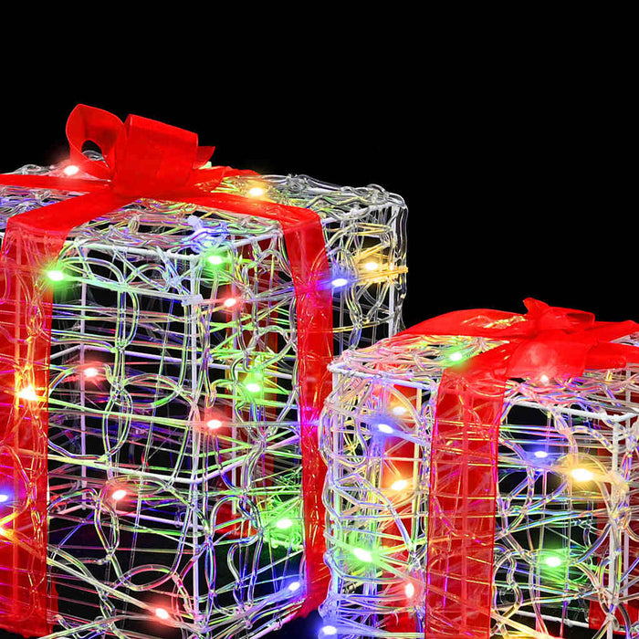 Cutie cadou cu 60 LED 3 pcs Multicolour 20 x 20 x 20 cm Acril - WALTI WALTI
