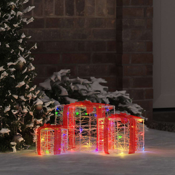 Cutie cadou cu 60 LED 3 pcs Multicolour 20 x 20 x 20 cm Acril - WALTI WALTI