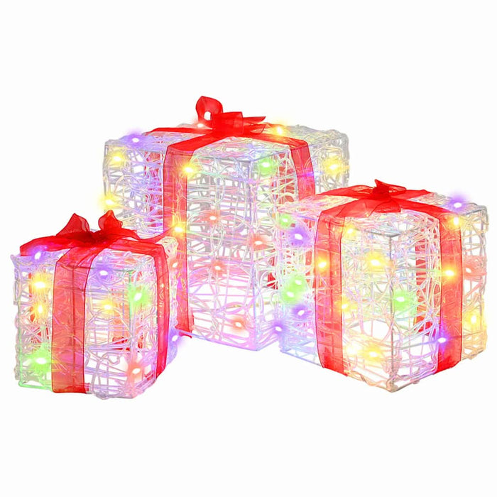 Cutie cadou cu 60 LED 3 pcs Multicolour 20 x 20 x 20 cm Acril - WALTI WALTI