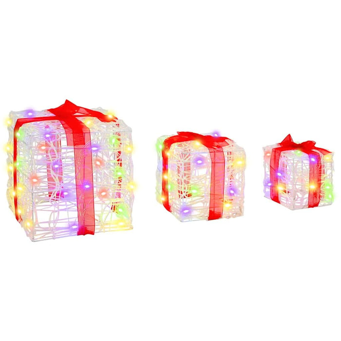 Cutie cadou cu 60 LED 3 pcs Multicolour 20 x 20 x 20 cm Acril - WALTI WALTI