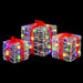Cutie cadou cu 60 LED 3 pcs Multicolour 20 x 20 x 20 cm Acril - WALTI WALTI