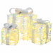 Cutie cadou cu 60 LED 3 pcs Alb cald 20 x 20 x 20 cm PET - WALTI WALTI