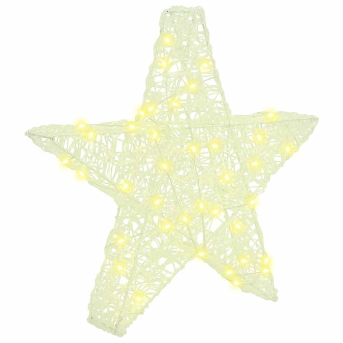 Stea 3D cu 50 LED Alb cald 55 x 53.5 x 10 cm Acril - WALTI WALTI