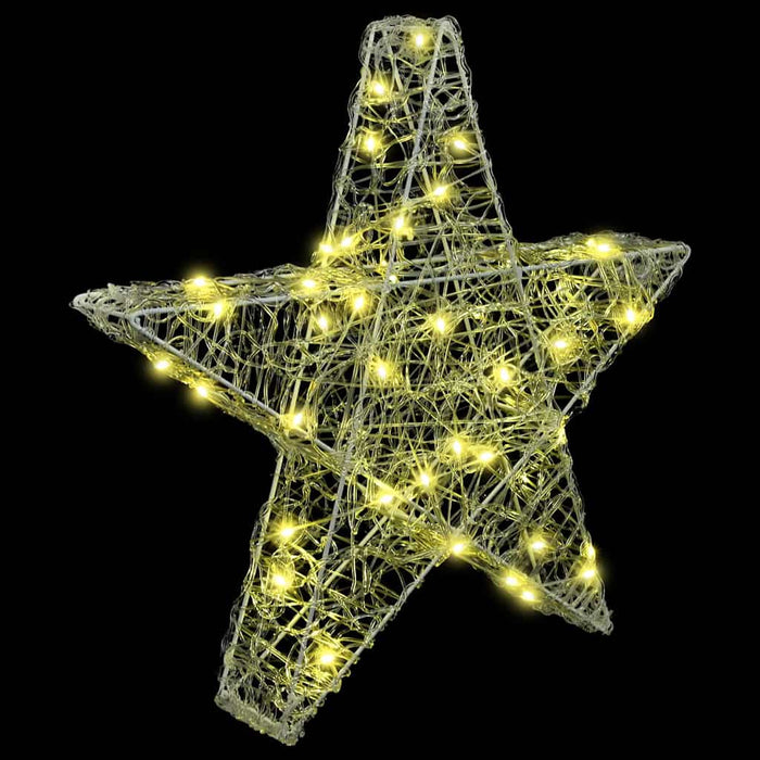 Stea 3D cu 50 LED Alb cald 55 x 53.5 x 10 cm Acril - WALTI WALTI
