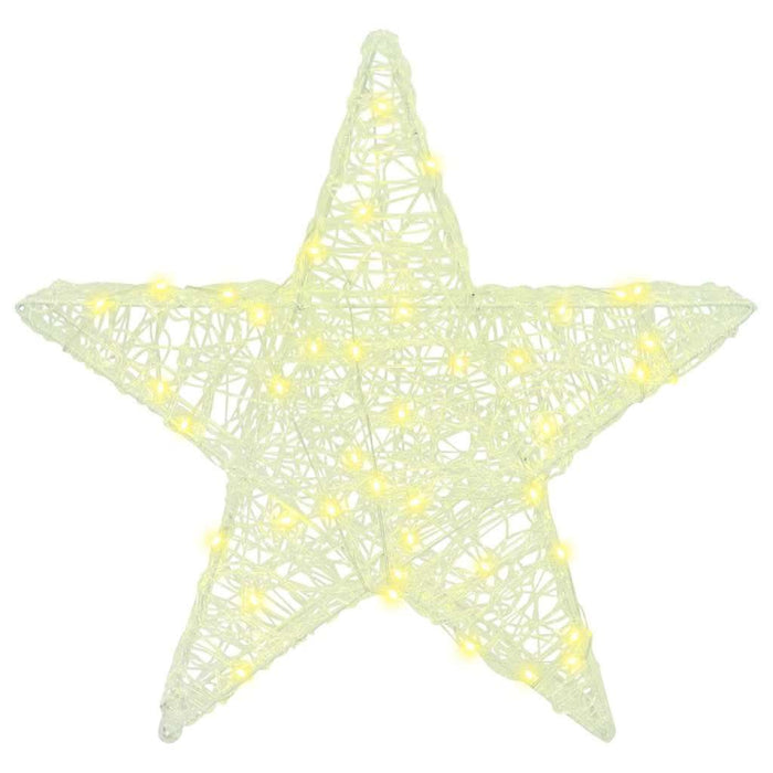 Stea 3D cu 50 LED Alb cald 55 x 53.5 x 10 cm Acril - WALTI WALTI