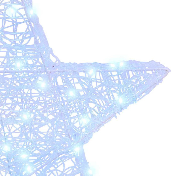 Stea 3D cu 50 LED Alb rece 55 x 53.5 x 10 cm Acril - WALTI WALTI