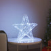 Stea 3D cu 50 LED Alb rece 55 x 53.5 x 10 cm Acril - WALTI WALTI
