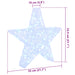 Stea 3D cu 50 LED Alb rece 55 x 53.5 x 10 cm Acril - WALTI WALTI