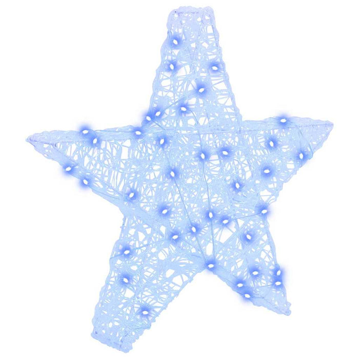 Stea 3D cu 50 LED albastru 55 x 53.5 x 10 cm Acril - WALTI WALTI