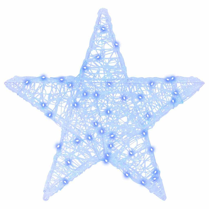 Stea 3D cu 50 LED albastru 55 x 53.5 x 10 cm Acril - WALTI WALTI